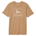 John Deere Mens Vintage Style Brown T-Shirt