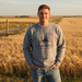 John Deere Men's Grey Vintage Fleece Sweatshirt