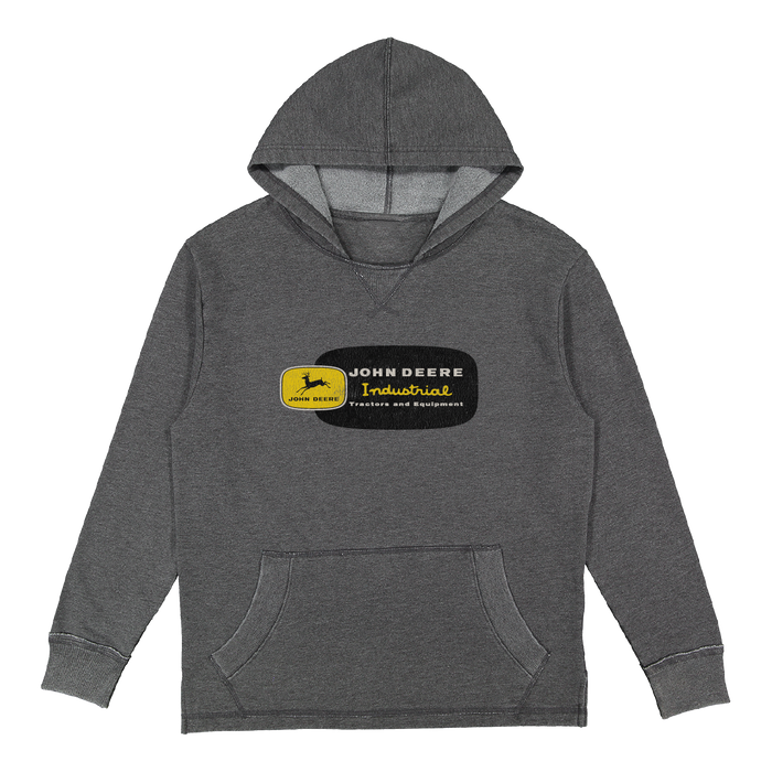 John Deere Mens Charcoal "Industrial Equipment" Fleece Sweatshirt