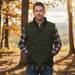 John Deere Men's Olive Polyfill Zipper Vest
