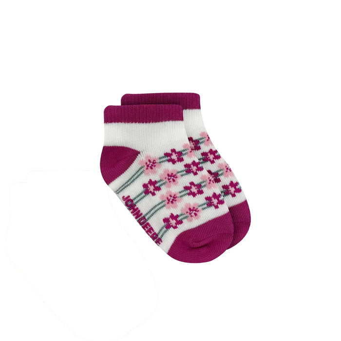 John Deere Infant Girls 3 Pack Shortie Socks