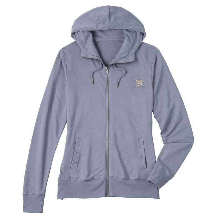 John Deere Ladies Full Zip Hoodie