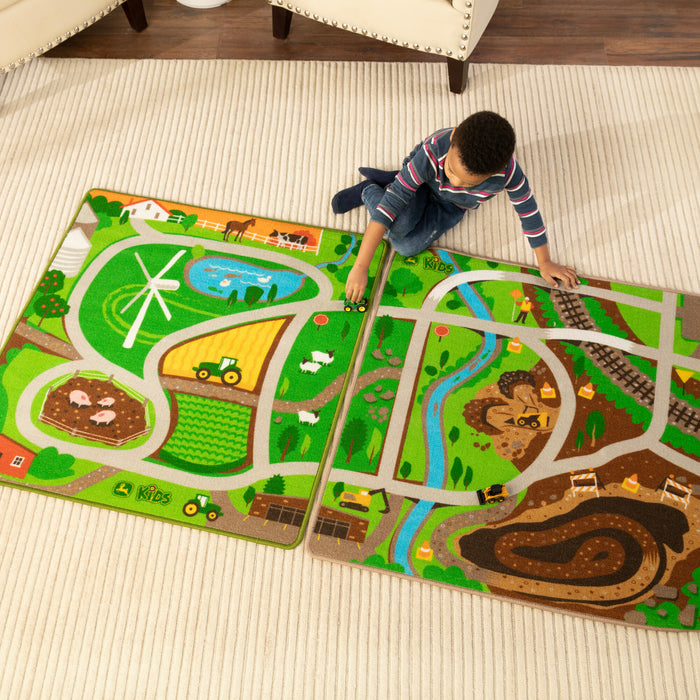 John Deere Road Map Play Mat