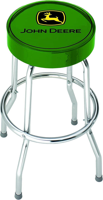 John Deere Green Garage Stool