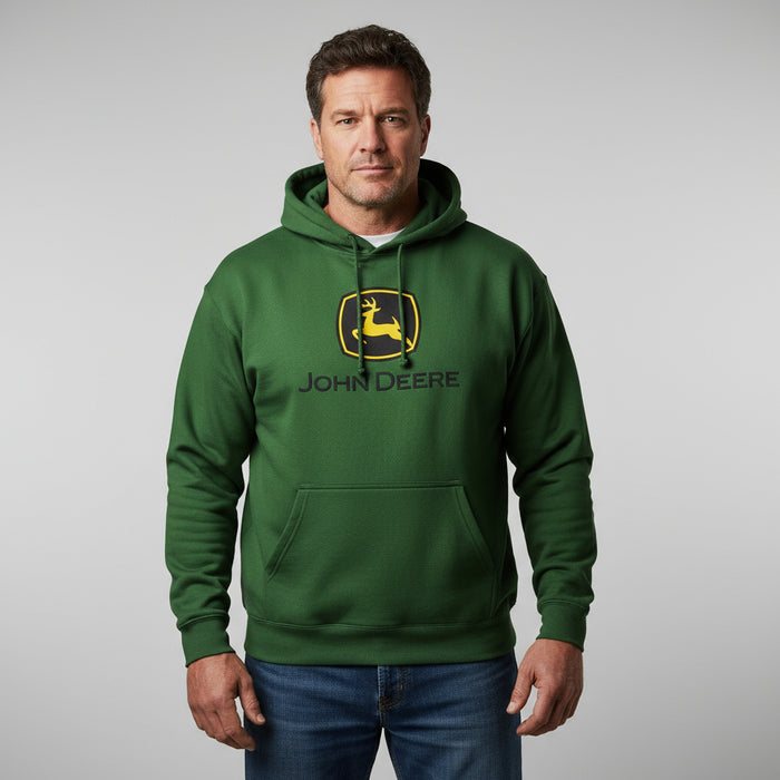 John Deere Men's Green Classic Logo Fleece Hoodie