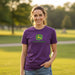 John Deere Ladies Fuchsia Logo Tee