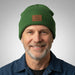 John Deere Knit Green Beanie with Leather Patch