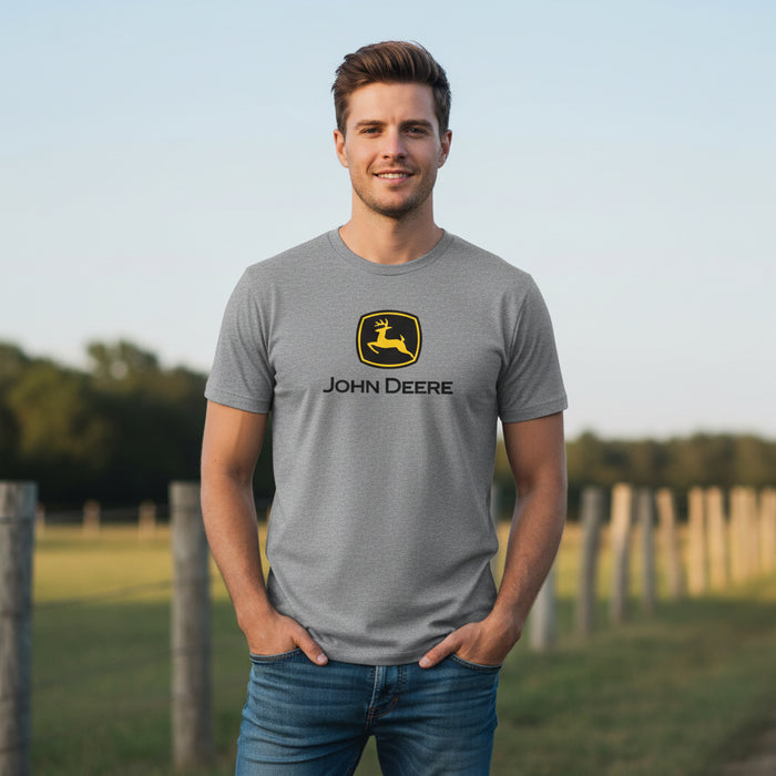 John Deere Men's Construction Logo Tee