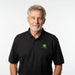 John Deere Men's Black Poly Polo