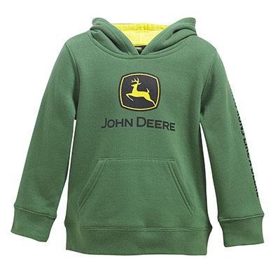 John Deere Toddler Boys Fleece Green Logo Hoodie