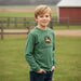John Deere Youth Boys Green Logo Long Sleeve