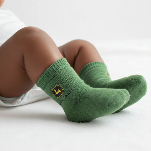 John Deere Infant Boys Green Crew Sock