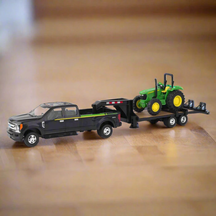 John Deere 1:32 Pickup with Tractor & Trailer