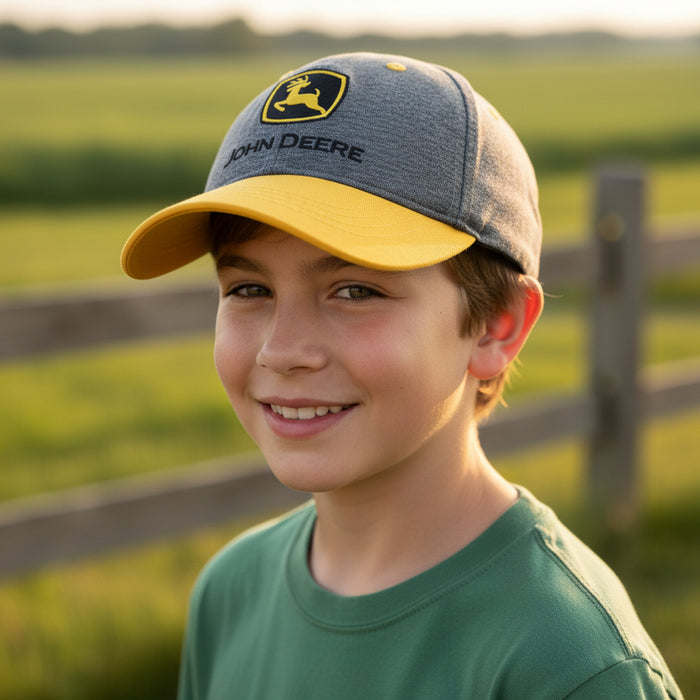 John Deere Youth Boys Construction Logo Cap
