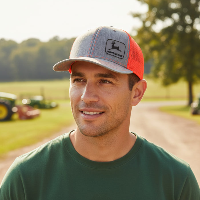 John Deere Mens Rubber Patch Cap