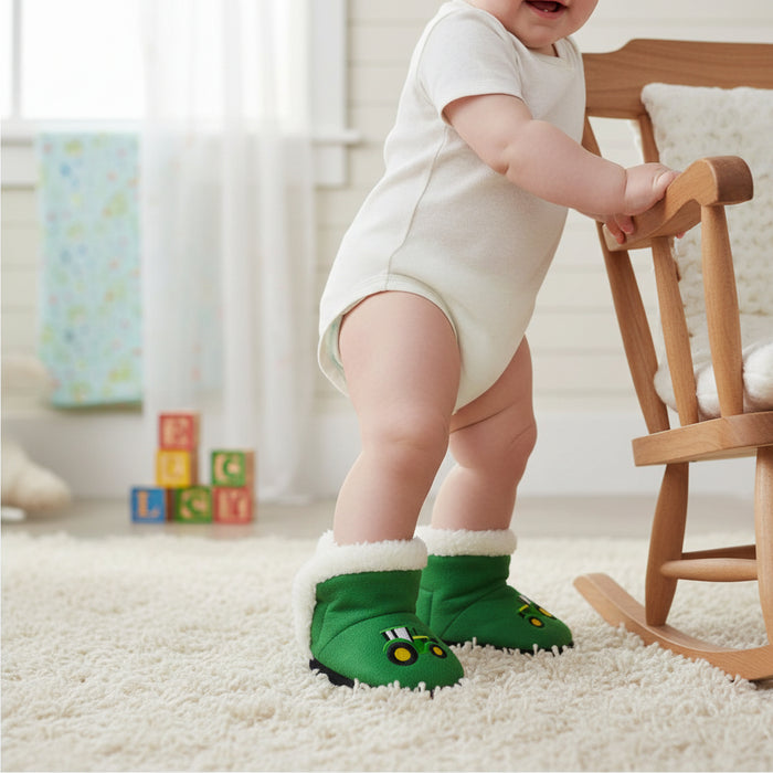 John Deere Infant Boys Tractor Slipper
