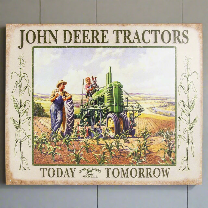 today tomorrow john deere sign