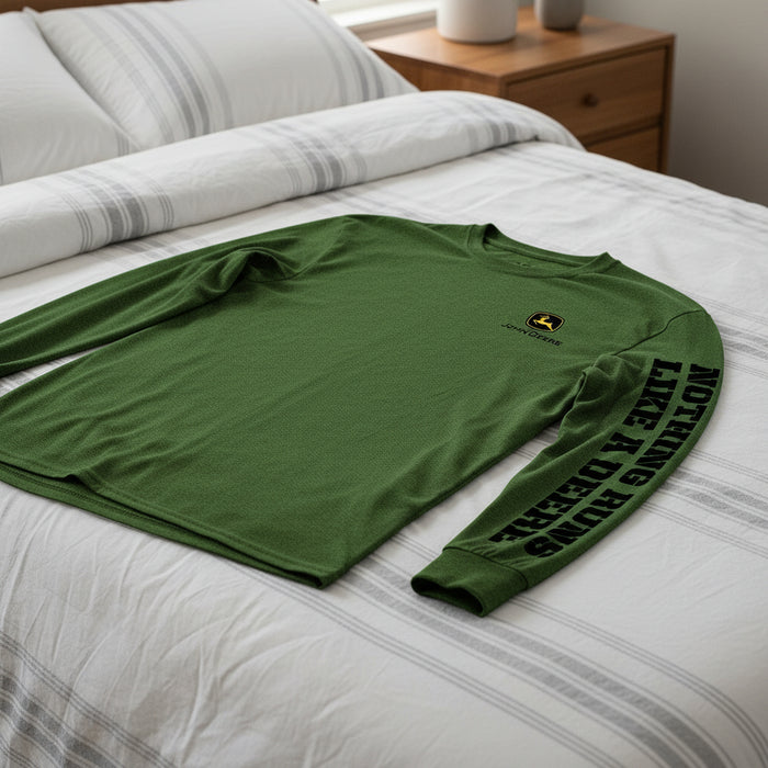 John Deere Men's Green "Nothing Runs Like a Deere" Long Sleeve