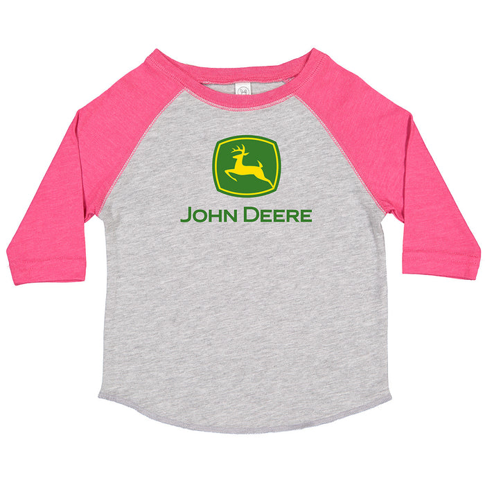 John Deere Ladies Raglan 3/4 Sleeve Tee