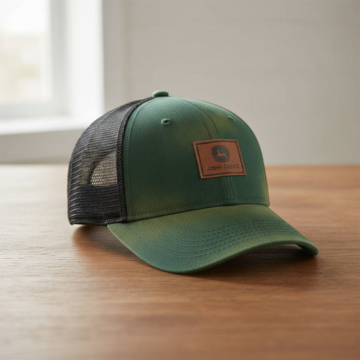 John Deere Washed Green Cap With Patch