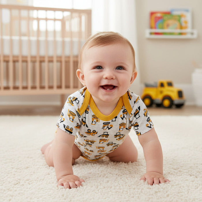 John Deere Infant Boys Construction Bodyshirt