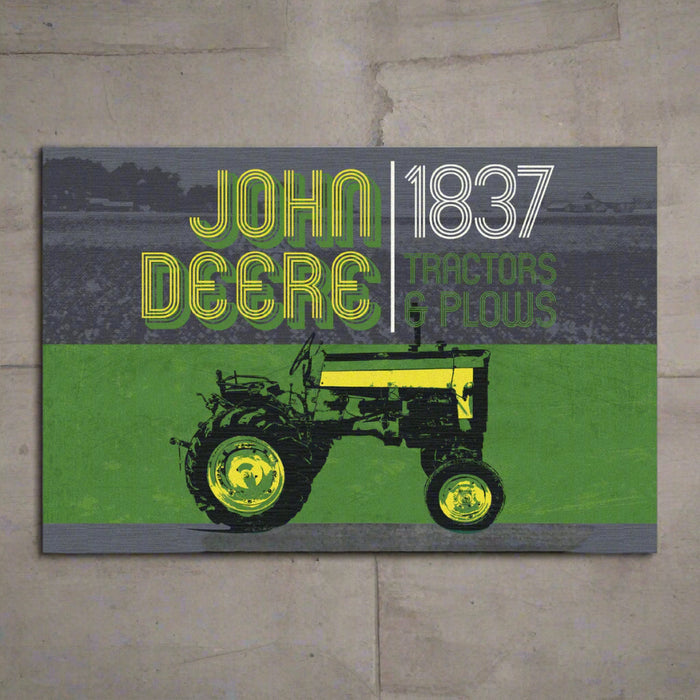 John Deere Vintage Tractor Welcome Mat