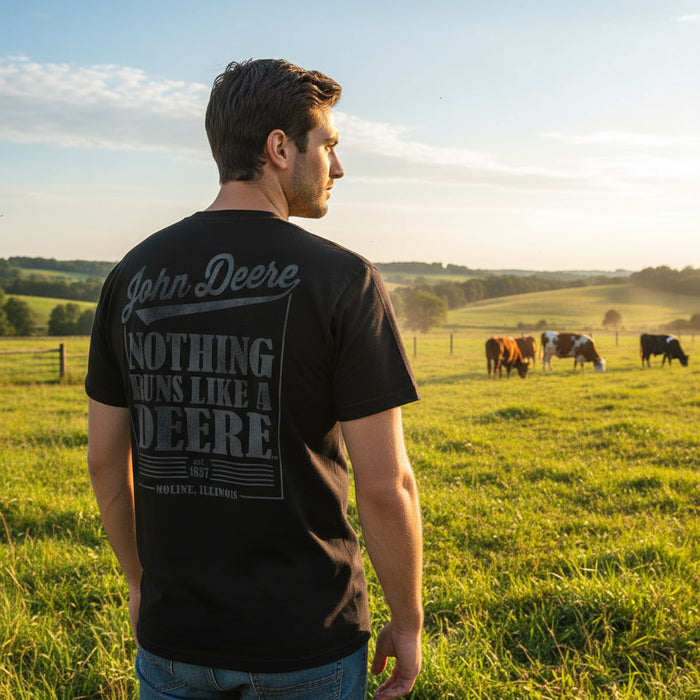John Deere Men's "Nothing Runs Like a Deere" Print Tee