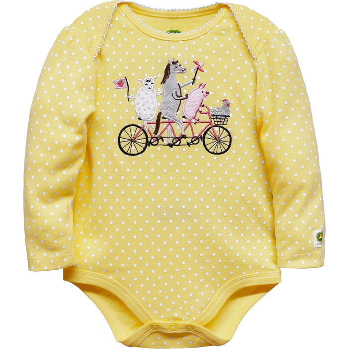 John Deere Girl Infant Bodyshirt Garden