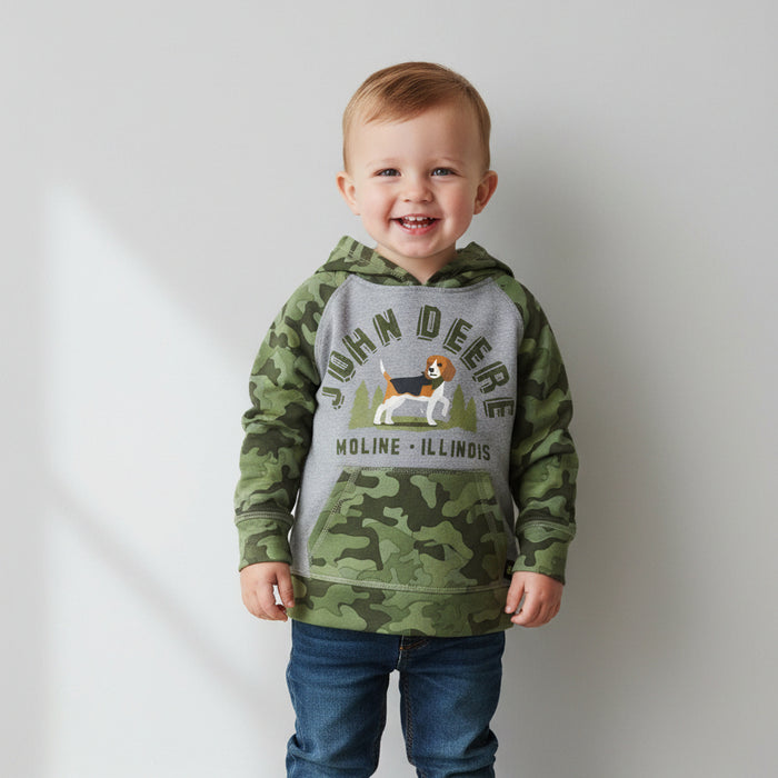 John Deere Toddler Boys Camo Fleece Hoodie