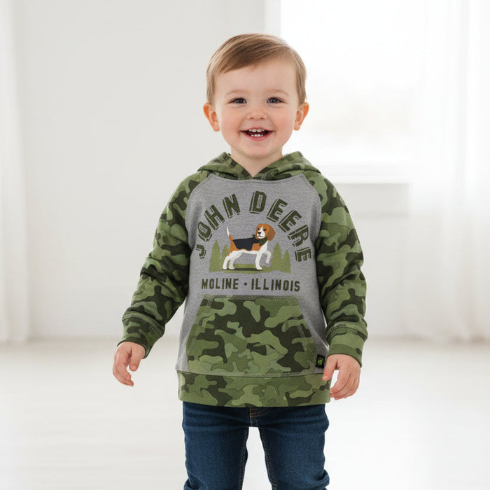 John Deere Toddler Boys Camo Fleece Hoodie