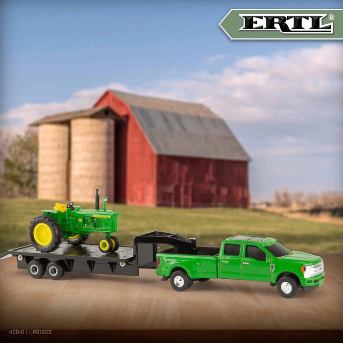 John Deere 1:64 Tractor with Truck & Trailer