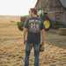 John Deere Men's Indigo Newsprint Tee