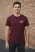 John Deere Men's Burgundy Piston Wings Tee