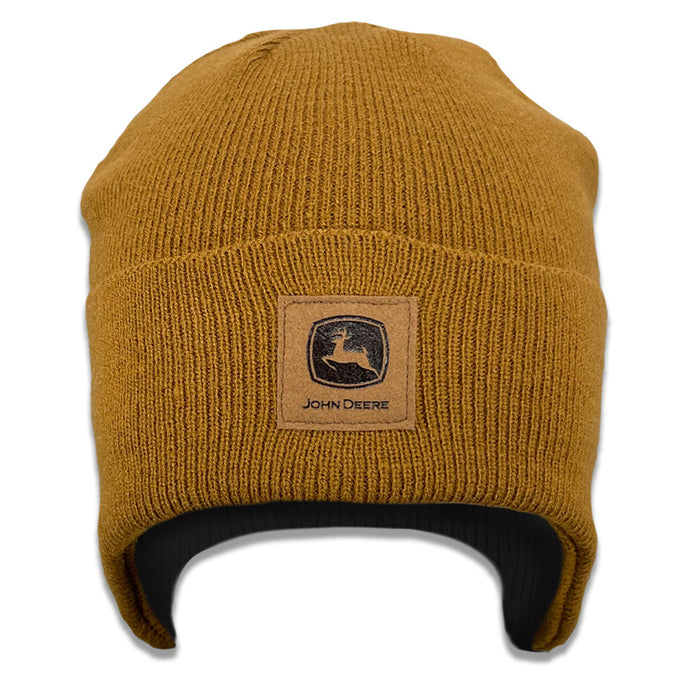 John Deere Brown Cuffed Beanie