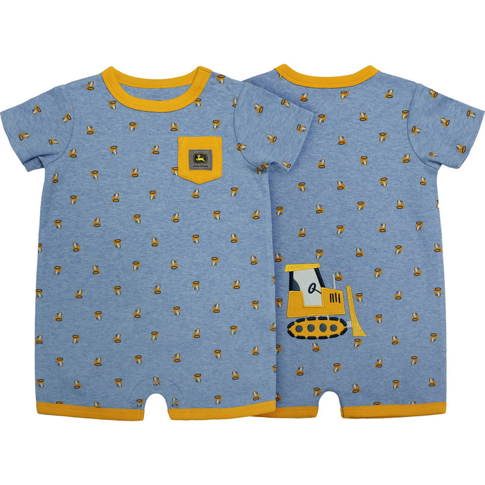 John Deere Boy Infant Bulldozer Romper