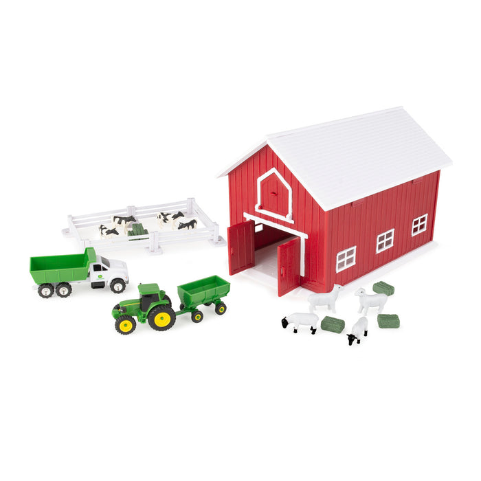 John Deere 1:64 Red Barn Playset