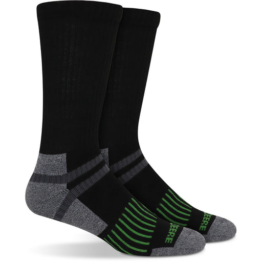 John Deere Mens Crew Performance Work Sock black