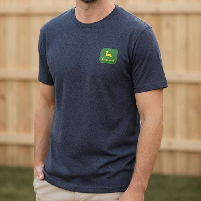 John Deere Men's Navy John Deere Stamp Tee