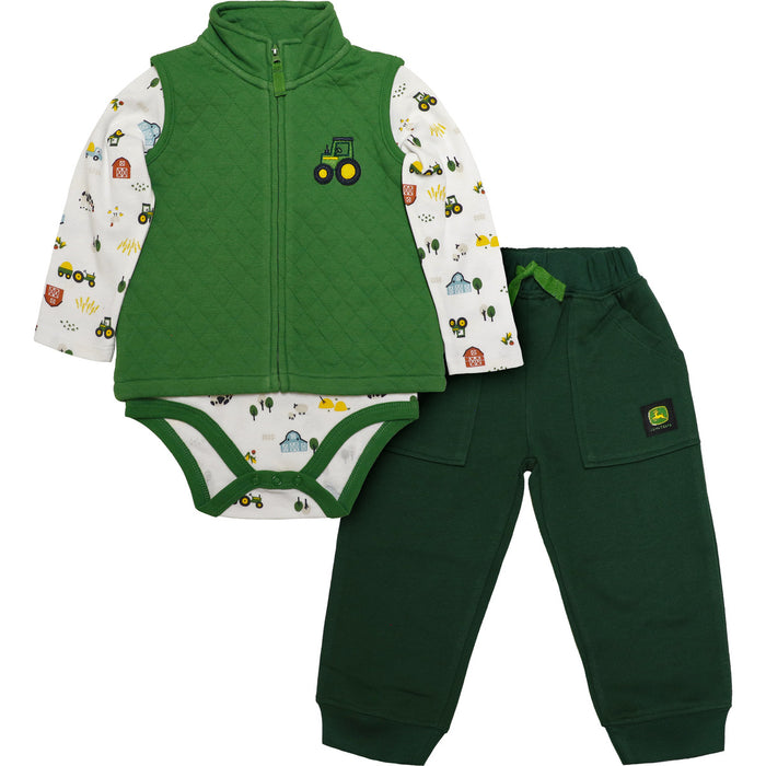 John Deere Boy Infant 3 Piece Set