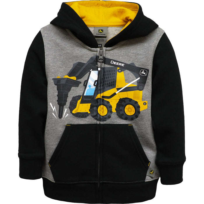 John Deere Boy Toddler Zip Fleece Hoodie