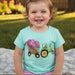John Deere Toddler Girls Tractor with Flowers Tee