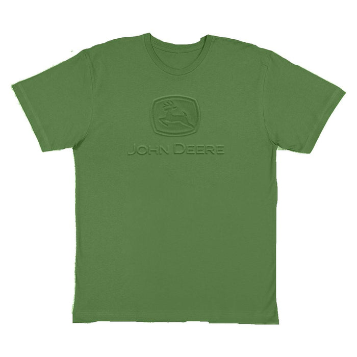 John Deere Mens Green Embossed Classic Logo Tee