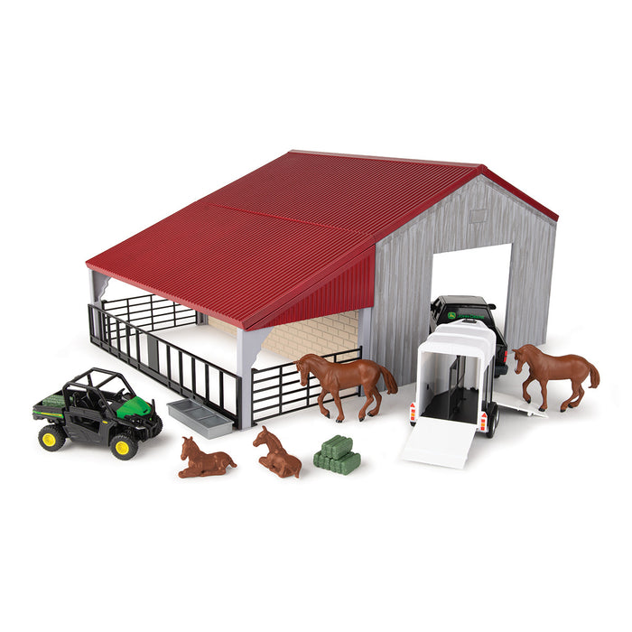 John Deere 1:32 Weathered Barn Play Set