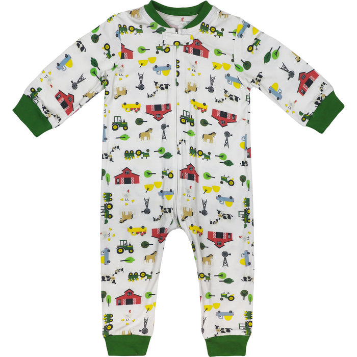 John Deere Boy Infant Coverall Farmland