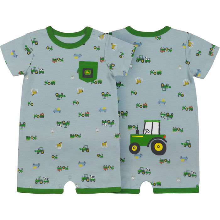 John Deere Boy Infant Tractor Romper