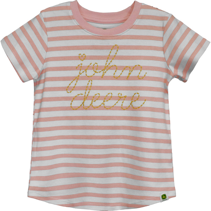 John Deere Girl Child Stripe Tee