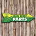 John Deere Metal Sign Parts Arrow
