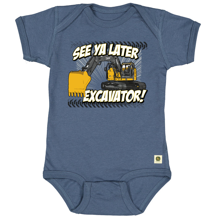 John Deere Boy Infant Later Excavator Bodysuit