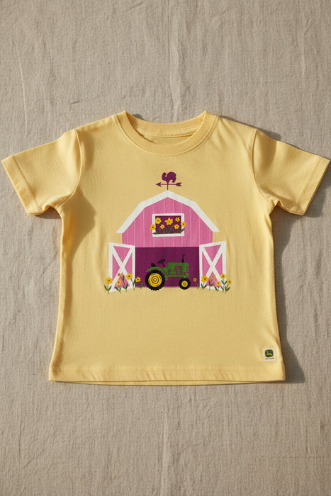 John Deere Toddler Girls Barn & Tractor Tee