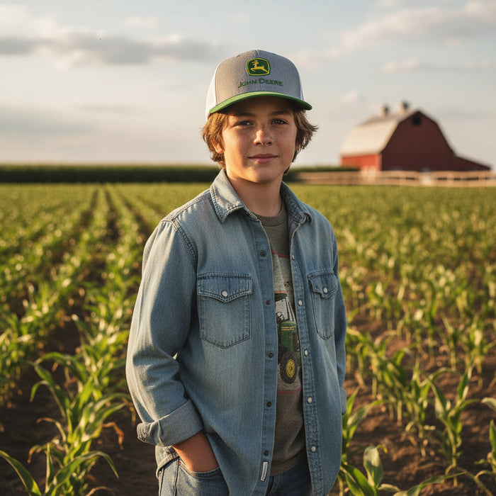John Deere Youth Boys Embroidered Cap
